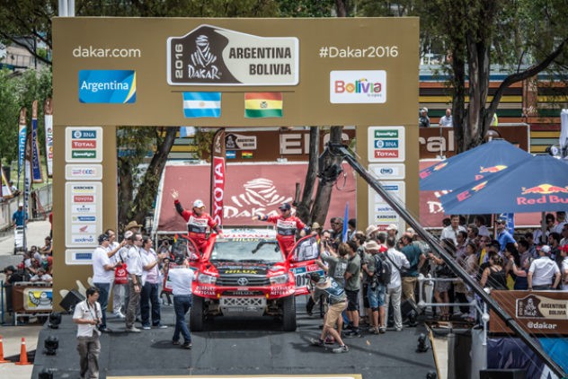 Acht Jahre, sechsmal Podium –  Giniel de Villiers und Dirk von Zitzewitz bei der „Dakar“ 2016 auf Rang drei