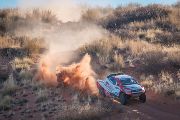 Podiumsplatz bei der „Dakar“