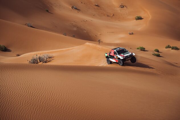 Zum Abschied aus dem Empty Quarter: Tagesrang fünf für Al-Rajhi/Zitzewitz auf vorletzter „Dakar“-Etappe